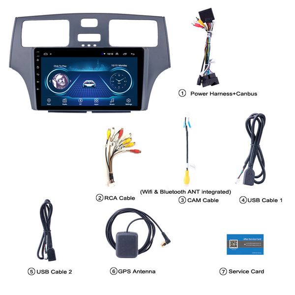 

android 10 car multimedia video player auto radio stereo for lexus es330/250/300 with bluetooth wifi 1080p
