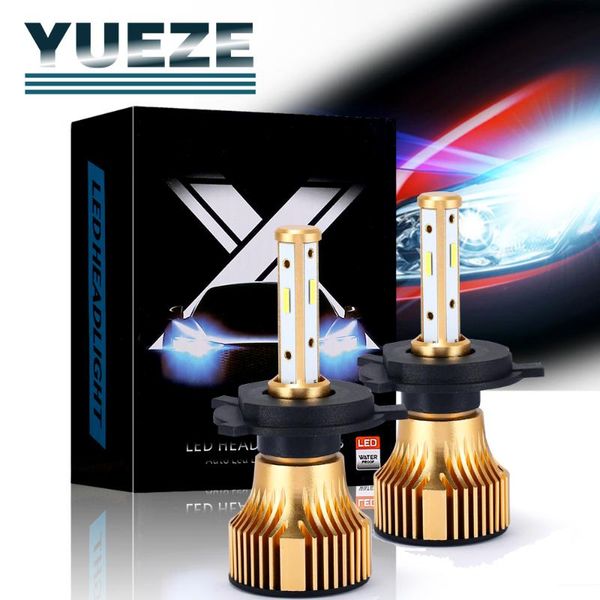 

yueze x8 series 2 pcs h7 h8/9/11 9005 9006 9012 5202 h4 h13 9007 9004 led headlight bulbs 6500k 12v add chuck