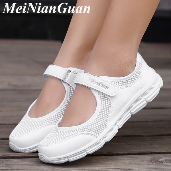 

summer sneakers for women mesh flats women's sports shoes comfortable walking mary jane shoes female breathable running x2