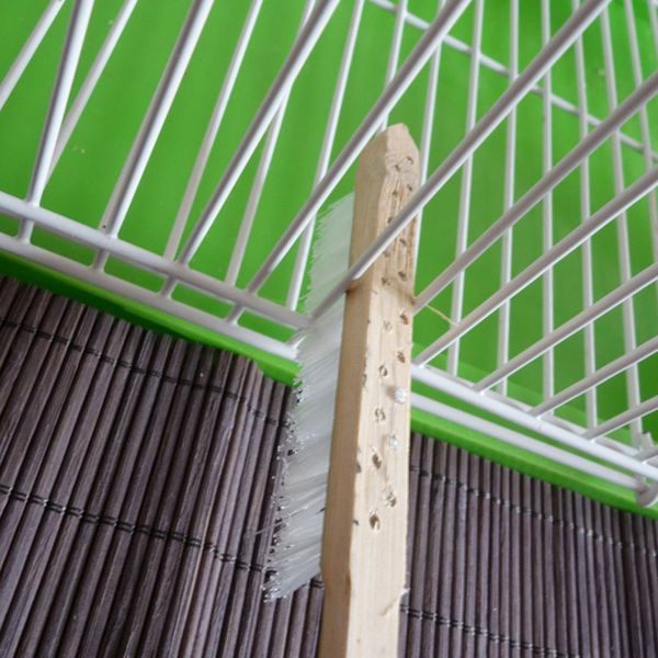 

5pcs long handle bird cleaning brush for bird cage