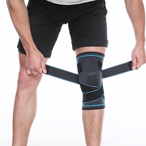 

bmdt-sports knee pads knee protector pressurized elastic sport pad support fitness gear basketball volleyball brace, Black;gray