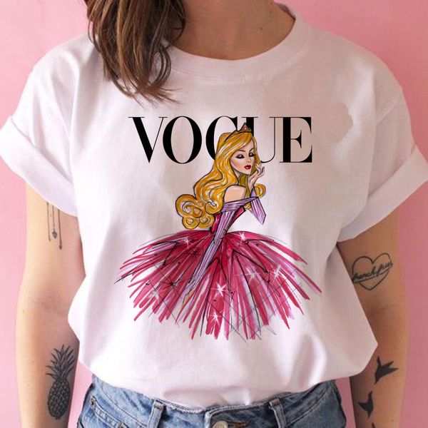 

t shirt women 90s graphic ullzang vogue princess harajuku funny t shirt korean style 2020 fashion cute female, White