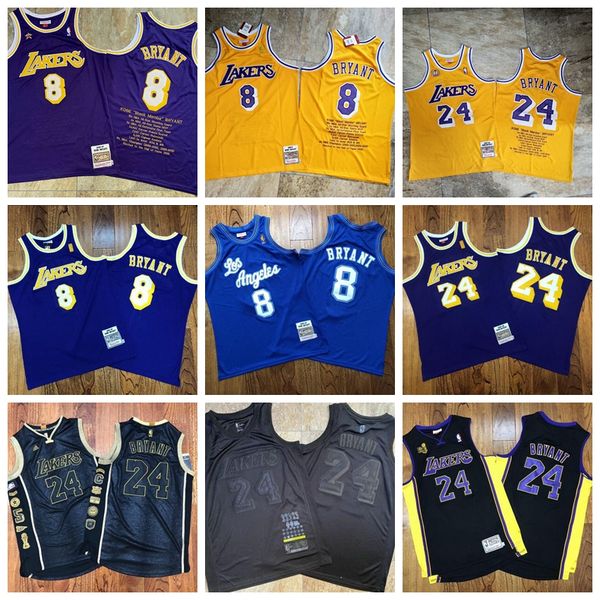

Подлинный Митчелл Несс 8 Коби Брайант Лос-Анджелес Лейкерс 24 Коби Брайант Свингман 1996-97 2007-08 Баскетбольная Майка