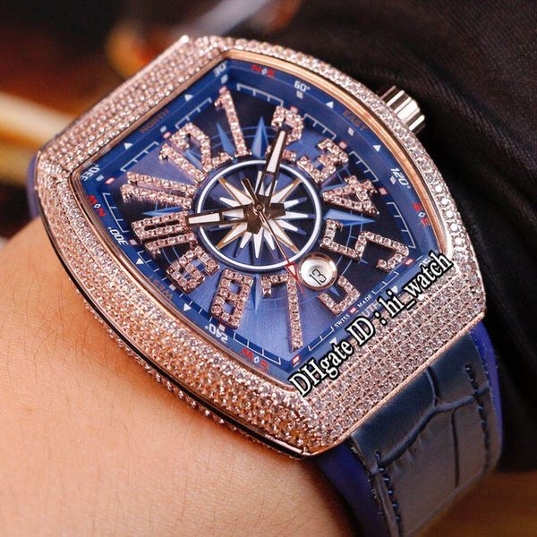 

новая мужская коллекция vanguard v 45 yachting автоматические мужские часы из розового золота с бриллиантами bllue dial diamond mark blue le, Slivery;brown