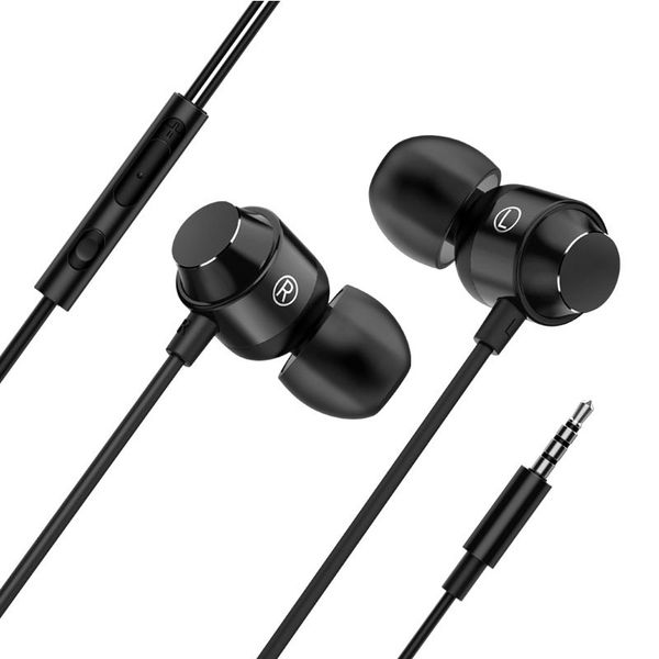 

Volume Control Wired Headphones Magnetic Wired Control Running Sport Earphones Noise Cancelling Headsets In Ear HIFI Earbuds With Microphone