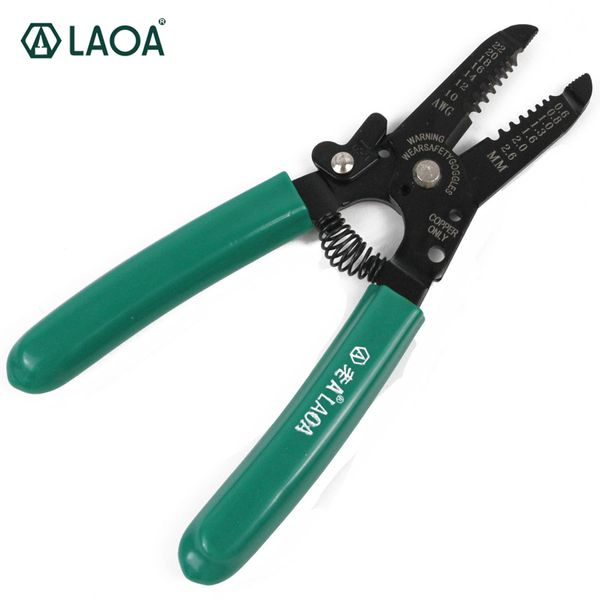 

laoa 7 inch wire stripper 7 gears cable cutter multifunction stripping pliers wires cutter electrician`s crimping tools