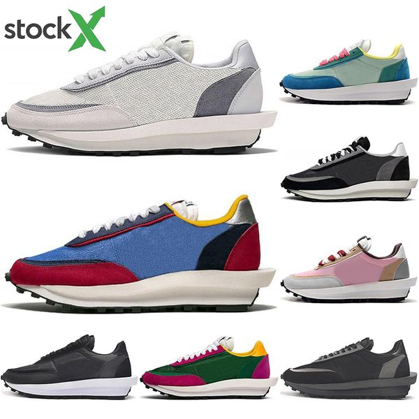 

новая мода высокое качество sacai лдв вафельные повседневная обувь для мужчин, женщин черный белый серый сосна зеленый упоением университетс