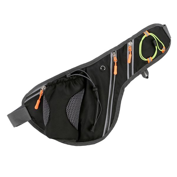 

outdoor bags hiking running fanny pack with water bottle holders - waterproof waist bag for men women walking