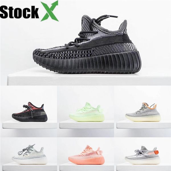 

дети 2020 статическая кунжутное масло kanye west v2 кроссовки зебра кроссовки beluga moonrock oxfod trfrm подарок ребенку 26-35 # 573