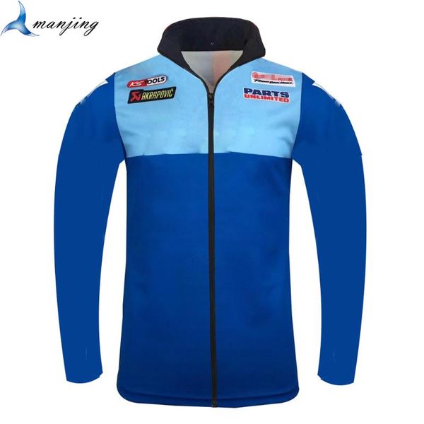 

new arrival color blue polyester motorcycle sweathirt motorike thin jacket spring autumn