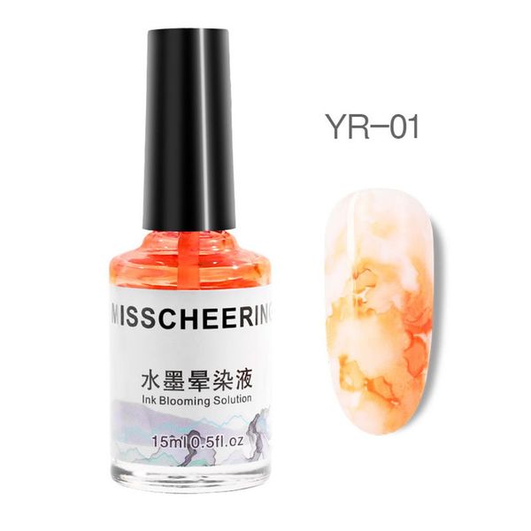 

nail ink smudge bubble margin marbling gradient nail japanese water dyeing painted manicure products, Red;pink