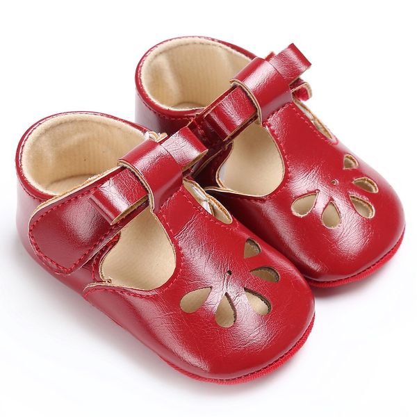 

first walkers soft rubber bottom born baby moccasins pu leather fashion hollowed flowers toddler girl shoes for party