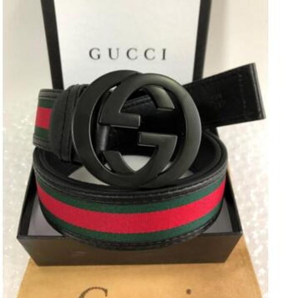 

с коробкой 2019 новый пряжки подлинной leathe большой большой пряжкой кожаный ремень дизайнеров ремни мужчин женщин высокого качества новых, Black;brown