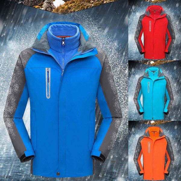 

fashion women men couples autumn winter casual sport outdoor windbreaker thick warm jacket coat, Black;red