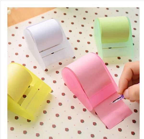 

8m creative memo pads cute color sticky paper mini for office and school supplies self-adhesive notepad simple stationery set