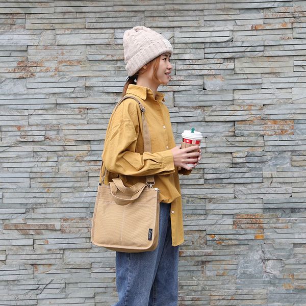 

ретро tote bag 2020 ladies новый холщовый мешок плеча малый холст женщин сумки