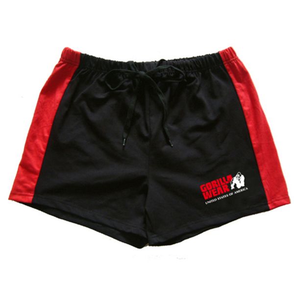 

new brand men's shorts gym fitness bodybuilding workout shorts cotton summer casual breathable, White;black