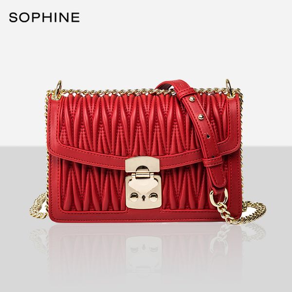 

fashion casual women messenger bags genuine leather crossbody bag style ladies flap