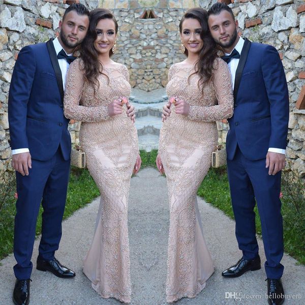 

mermaid long evening dresses long sleeves rhinestones 2018 new elgeant formal gowns party prom dresses long, Black;red