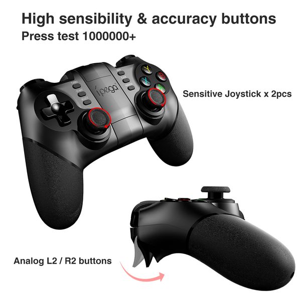 

ipega pg-9076 pg 9076 pg-9156 gamepad bluetooth game controller 2.4g wireless receiver joystick android game console player #42 t191227
