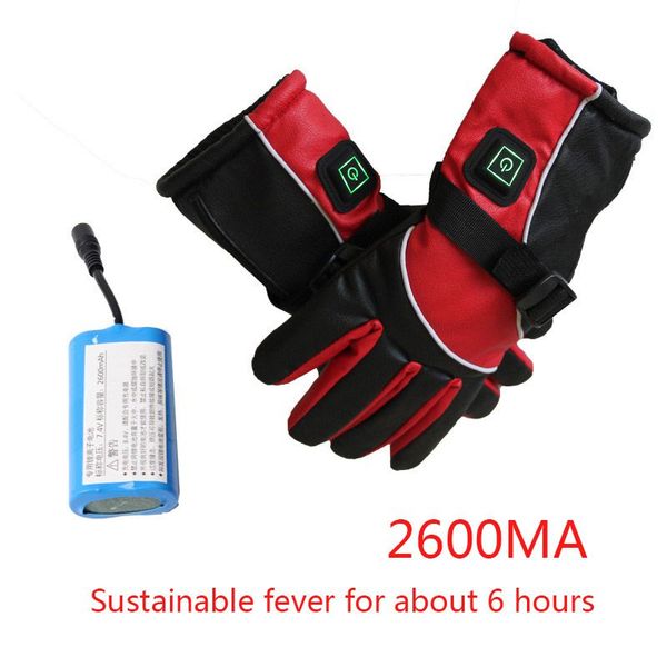 

outdoor sports winter usb heating gloves warmer gloves winter electric 4000mah lithium battery switch charging