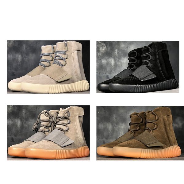 

2019 new arrival brand fashion luxury designer men basf myzeeya 750 outdoor sneaker kanye west sport casual boost skateboard high shoes, Black