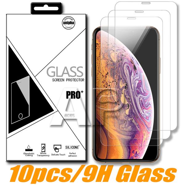 

Screen Protector для Iphone 11 Pro XR X XS Max Huawei P20 Pro Google Pixel 4 LG Закаленное стекло с пакетом