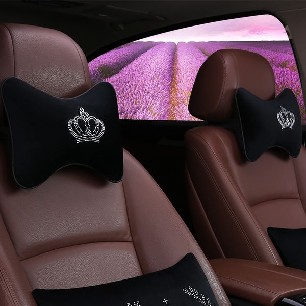 

sell drill car headrest pillow neck support pillow car seat relieve fatigue breathable removable cover fit most cars