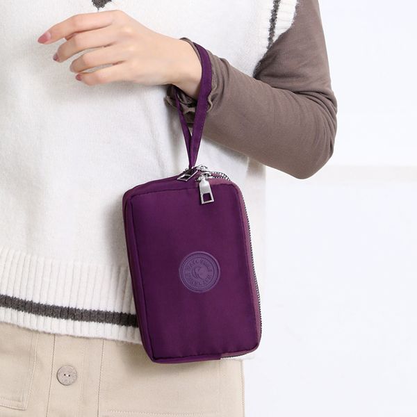 

shujin fashion design canvas hang bag casual bags day clutch bag zipper casual small solid hand bags male female clutch wristlet