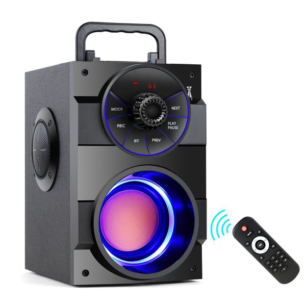 

portable bluetooth speaker wireless stereo big powerful subwoofer bass speakers boombox support fm radio tf aux usb s37