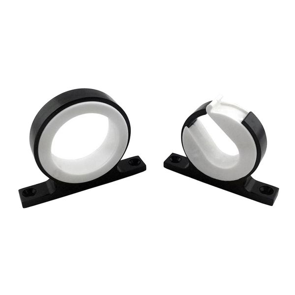 

2pcs horizontal boat fishing pole rod rack storage holder organizer, black