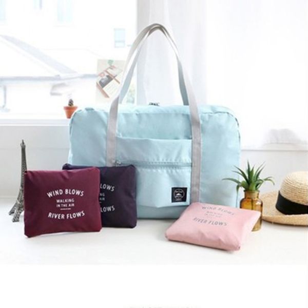 

foldable big travel storage luggage carry-on organizer hand shoulder duffle bag