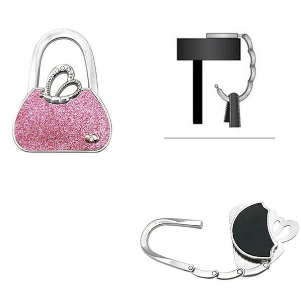

new bag shape design folding handbag purse bag cloth hanger durable table hook racks fashion designer storage hook