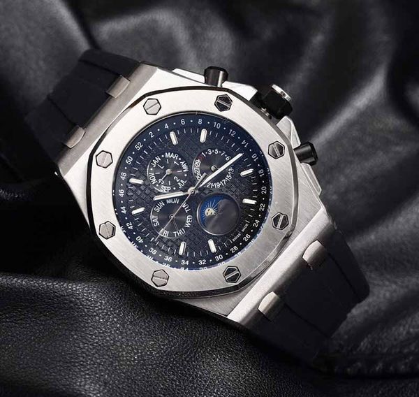 

популярная роскошь 316l оригинального грабителя ремень 46мм ди группа customized автоматической механику верхнего качества мужчины дизайнер, Slivery;brown