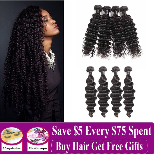 Cheap Brazilian Virgin Hair Deep Water Wave Peruvian Hair Weave