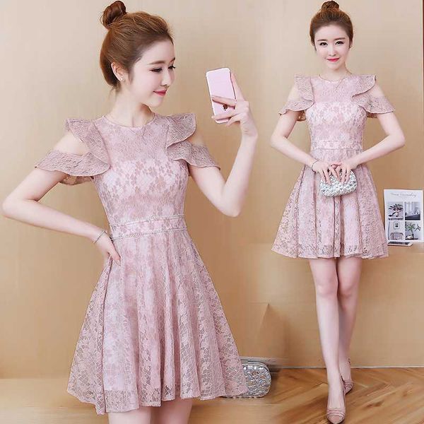 

robe ete fille 14 16 ans princess lace 2020 kids girls clothes cute teenage clothes adolescent college students, Red;yellow