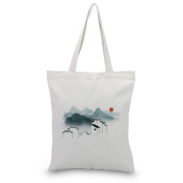 

canvas bags ink draw tote bag shopping diy print logo eco reusable shoulder bag handbag casual shoulder bags