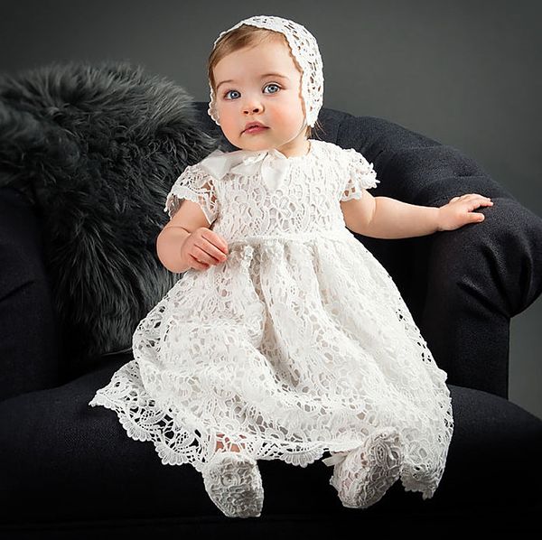 

1 year birthday baby girl dresses for baptism baby girl christening gowns wedding party pageant lace dress newborn toddler bebes, Red;yellow