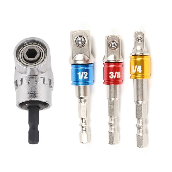 

105 degrees durable reversible accessories corner drill bit connecting rod adapter practical power tools screwdriver holder home