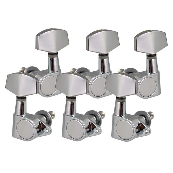 

silver seal square button string tuning peg tuner for electric guitar 3r3l