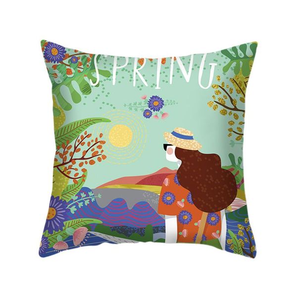 

home decor cushion cover hello spring throw pillowcase pillow covers drop shipping pillow case