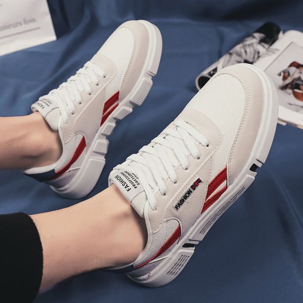 

new summer canvas sneakers men vulcanized shoes fashion breathable flats footwear men white leisure zapatos hombretrainers shoes, Black