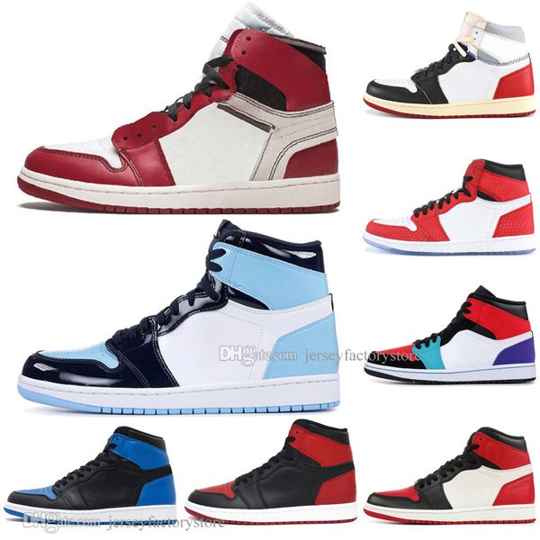 

wholesale 1 og banned bred toe spider-man unc 1s 3 mens basketball shoes homage to home royal blue men sports designer sneakers eur36-47