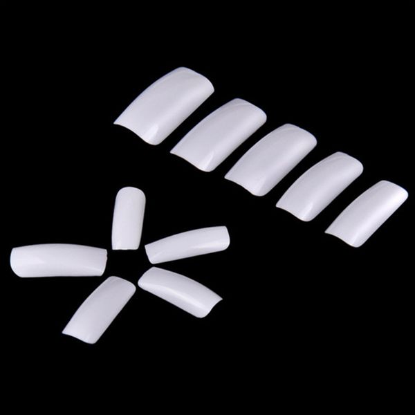 

500 pcs nude white false nail art patches french style nail art salon design ldo99, Black