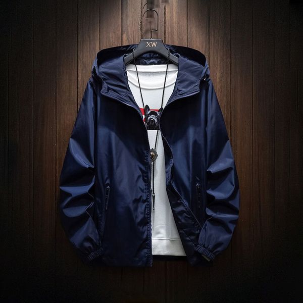 

men's casual waterproof jacket spring autumn tourism windbreaker bomber jacket male raincoat windproof hooded coat plus 7xl 8xl, Black;brown