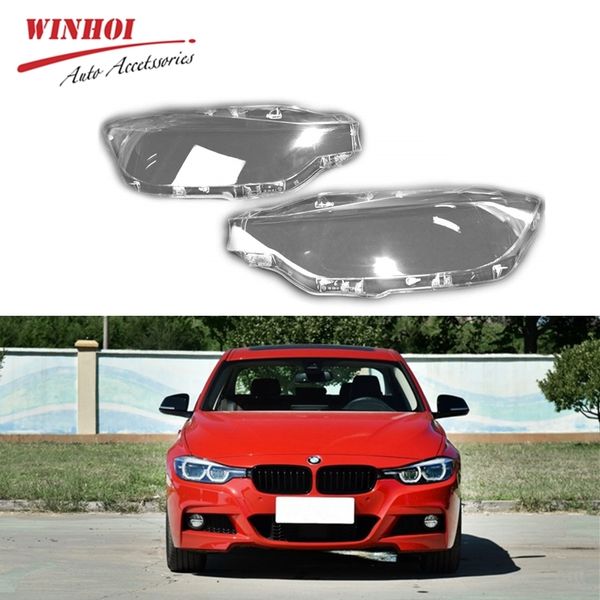 

transparent car headlight headlamp clear lens auto shell cover for 3 series f30 f35 left & right auto headlight lens cover