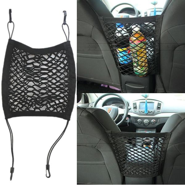 

car accessories storage mesh net luggage hooks hanging organizer car styling bag seat holder stowing tidying trunk organizer