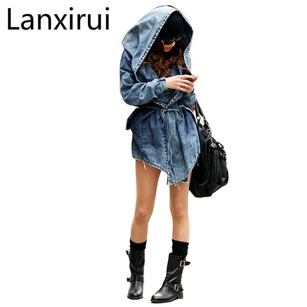 

women's jackets women denim jeans coat jacket 2021 coats vintage long sleeve slim hoody plus size hooded roupas femininos, Black;brown