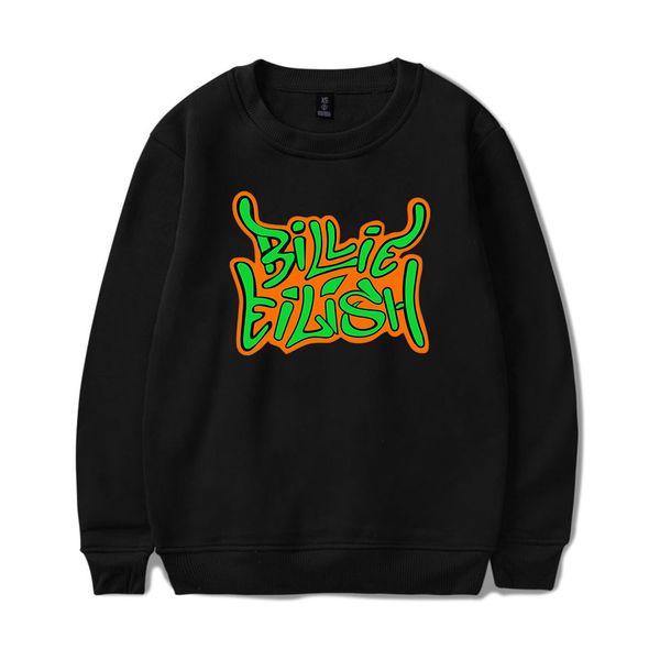 

hip hop billie eilish hoodie mens pullover casual hoodies sweatshirt autumn kpop long sleeve sport cloth bad gay streetwear, Black