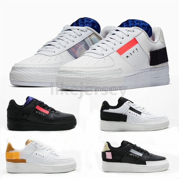 

forces type gs n.354 low 1 07 skateboard shoes n354 women black white air trainers off mens designer sports sneakers 36-45